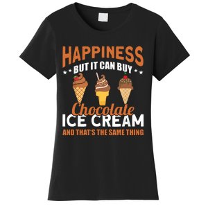 Frozen Dessert Chocolate Lover Funny Ice Cream Women's T-Shirt