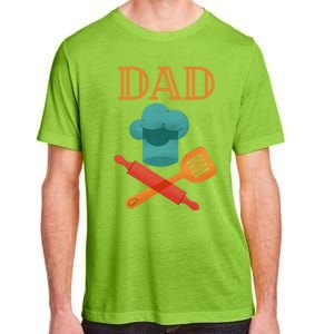 Fathers Day Cook Chef Baker For Dad Gift Adult ChromaSoft Performance T-Shirt