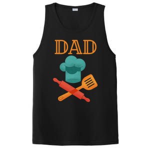 Fathers Day Cook Chef Baker For Dad Gift PosiCharge Competitor Tank