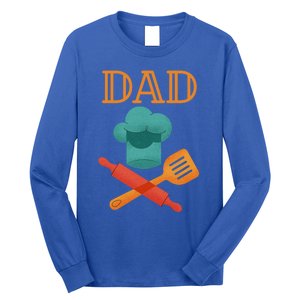 Fathers Day Cook Chef Baker For Dad Gift Long Sleeve Shirt