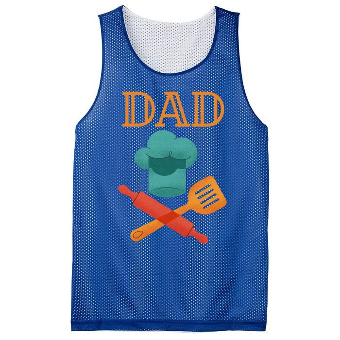 Fathers Day Cook Chef Baker For Dad Gift Mesh Reversible Basketball Jersey Tank