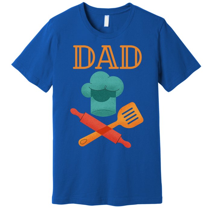 Fathers Day Cook Chef Baker For Dad Gift Premium T-Shirt