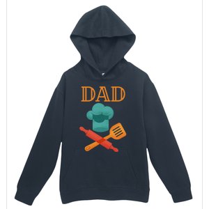 Fathers Day Cook Chef Baker For Dad Gift Urban Pullover Hoodie