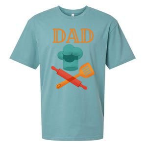 Fathers Day Cook Chef Baker For Dad Gift Sueded Cloud Jersey T-Shirt