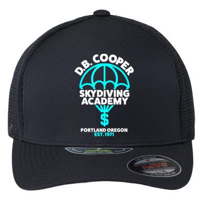 Funny D.B. Cooper Shirt DB Cooper Skydiving Academy Flexfit Unipanel Trucker Cap