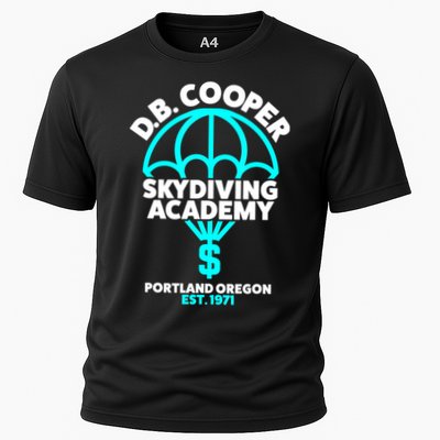 Funny D.B. Cooper Shirt DB Cooper Skydiving Academy Cooling Performance Crew T-Shirt