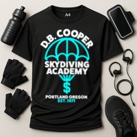Funny D.B. Cooper Shirt DB Cooper Skydiving Academy Performance Shirt