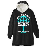 Funny D.B. Cooper Shirt DB Cooper Skydiving Academy Hooded Wearable Blanket
