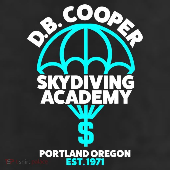 Funny D.B. Cooper Shirt DB Cooper Skydiving Academy Adult Drive Performance Visor