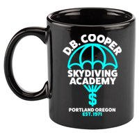 Funny D.B. Cooper Shirt DB Cooper Skydiving Academy 11oz C Handle Ceramic Mug