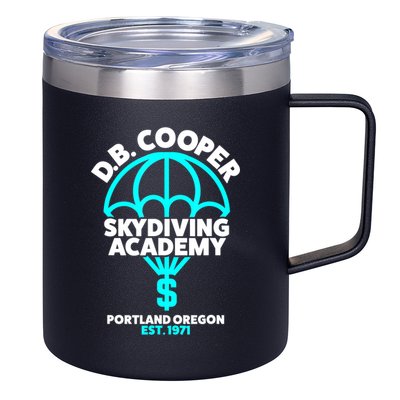 Funny D.B. Cooper Shirt DB Cooper Skydiving Academy 12oz Stainless Steel Coffee Mug