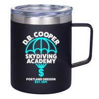 Funny D.B. Cooper Shirt DB Cooper Skydiving Academy 12oz Stainless Steel Coffee Mug