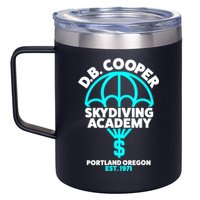 Funny D.B. Cooper Shirt DB Cooper Skydiving Academy 12oz Stainless Steel Coffee Mug