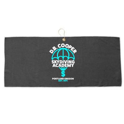 Funny D.B. Cooper Shirt DB Cooper Skydiving Academy Large Microfiber Waffle Golf Towel