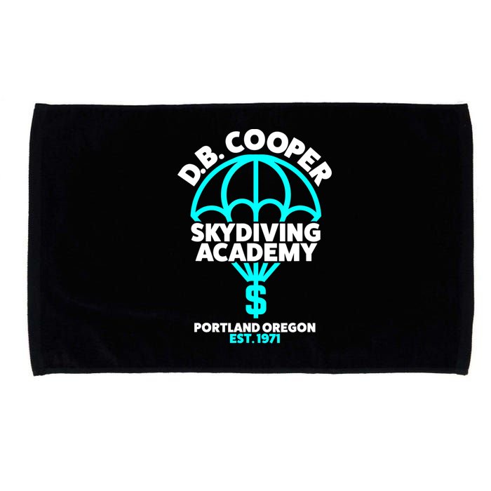 Funny D.B. Cooper Shirt DB Cooper Skydiving Academy Microfiber Hand Towel