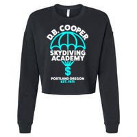 Funny D.B. Cooper Shirt DB Cooper Skydiving Academy Cropped Pullover Crew