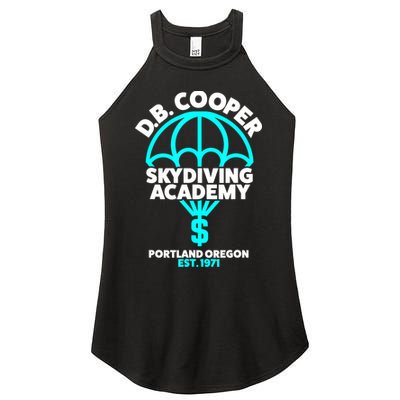 Funny D.B. Cooper Shirt DB Cooper Skydiving Academy Women's Perfect Tri Rocker Tank