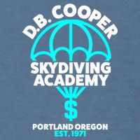 Funny D.B. Cooper Shirt DB Cooper Skydiving Academy Garment-Dyed Sweatshirt