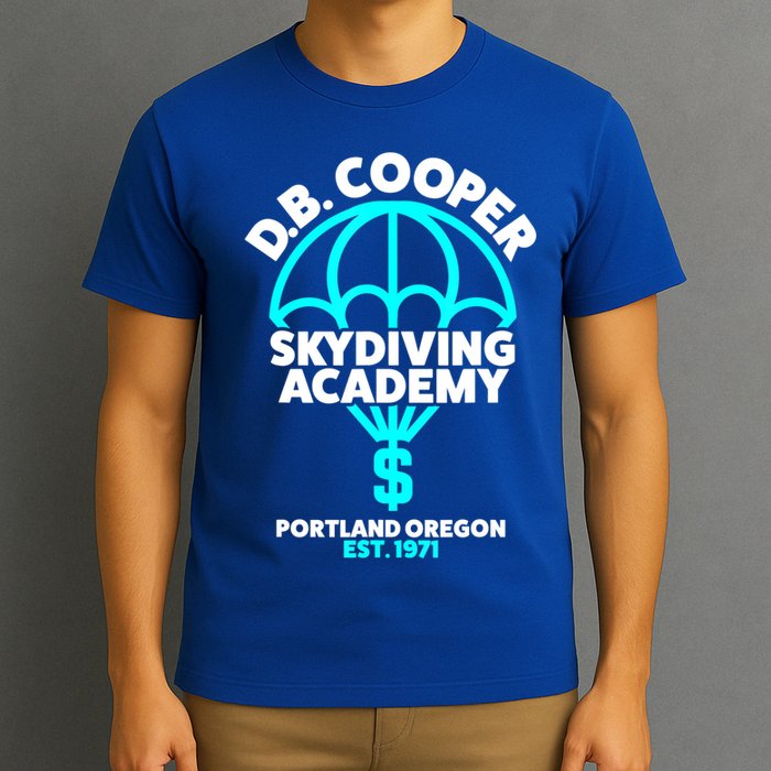 Funny D.B. Cooper Shirt DB Cooper Skydiving Academy T-Shirt