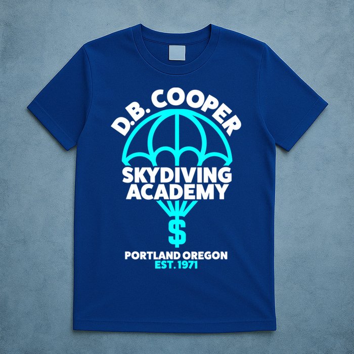 Funny D.B. Cooper Shirt DB Cooper Skydiving Academy T-Shirt