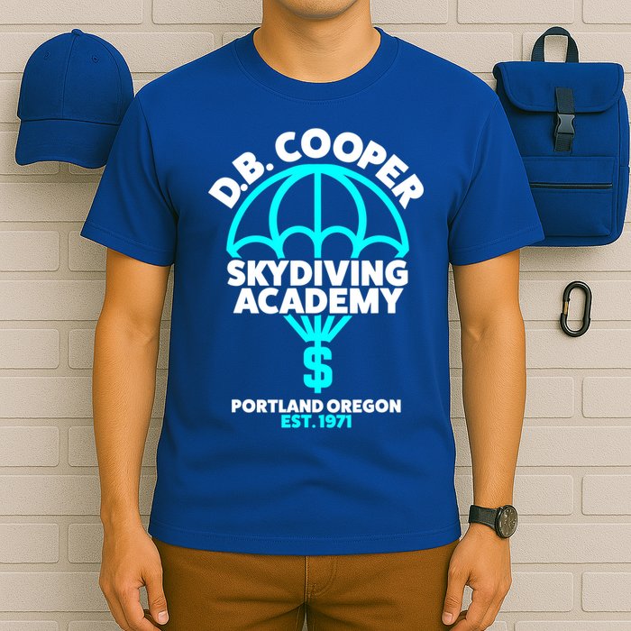 Funny D.B. Cooper Shirt DB Cooper Skydiving Academy T-Shirt