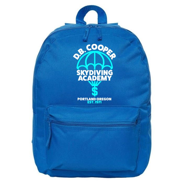 Funny D.B. Cooper Shirt DB Cooper Skydiving Academy 16 in Basic Backpack