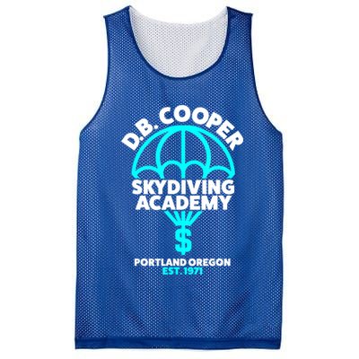 Funny D.B. Cooper Shirt DB Cooper Skydiving Academy Mesh Reversible Basketball Jersey Tank