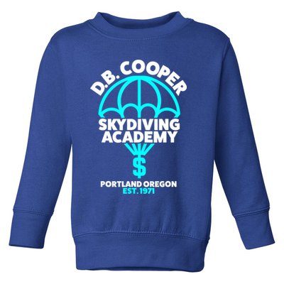 Funny D.B. Cooper Shirt DB Cooper Skydiving Academy Toddler Sweatshirt