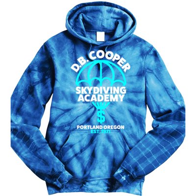 Funny D.B. Cooper Shirt DB Cooper Skydiving Academy Tie Dye Hoodie