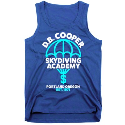 Funny D.B. Cooper Shirt DB Cooper Skydiving Academy Tank Top