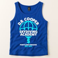 Funny D.B. Cooper Shirt DB Cooper Skydiving Academy Tank Top