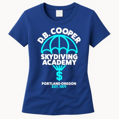 Funny D.B. Cooper Shirt DB Cooper Skydiving Academy Womens T-Shirt