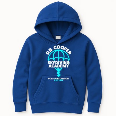 Funny D.B. Cooper Shirt DB Cooper Skydiving Academy Kids Hoodie