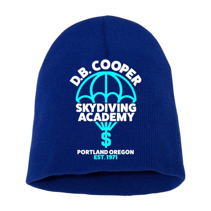 Funny D.B. Cooper Shirt DB Cooper Skydiving Academy Short Acrylic Beanie