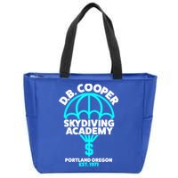 Funny D.B. Cooper Shirt DB Cooper Skydiving Academy Zip Tote Bag