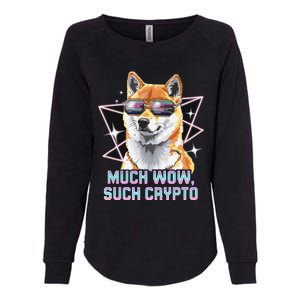 Funny Doge Crypto Meme Shiba Inu Government Efficiency Womens California Wash Sweatshirt