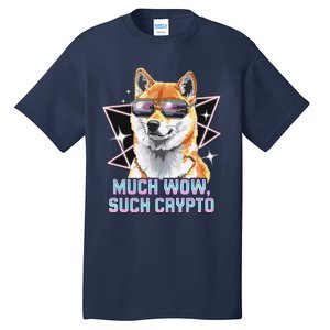 Funny Doge Crypto Meme Shiba Inu Government Efficiency Tall T-Shirt