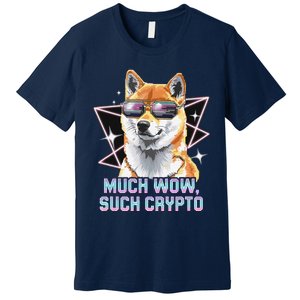 Funny Doge Crypto Meme Shiba Inu Government Efficiency Premium T-Shirt