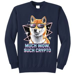 Funny Doge Crypto Meme Shiba Inu Government Efficiency Tall Sweatshirt