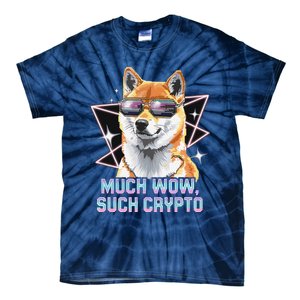 Funny Doge Crypto Meme Shiba Inu Government Efficiency Tie-Dye T-Shirt