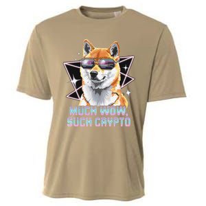 Funny Doge Crypto Meme Shiba Inu Government Efficiency Cooling Performance Crew T-Shirt