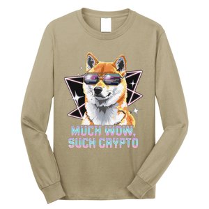 Funny Doge Crypto Meme Shiba Inu Government Efficiency Long Sleeve Shirt