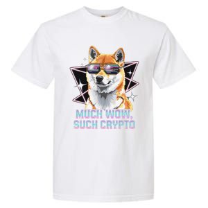 Funny Doge Crypto Meme Shiba Inu Government Efficiency Garment-Dyed Heavyweight T-Shirt