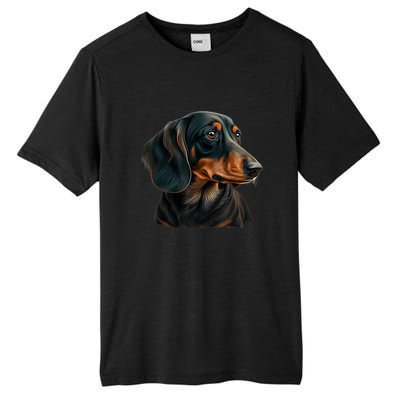 Funny Dachshund Cute Weiner Dog Gift Tall Fusion ChromaSoft Performance T-Shirt