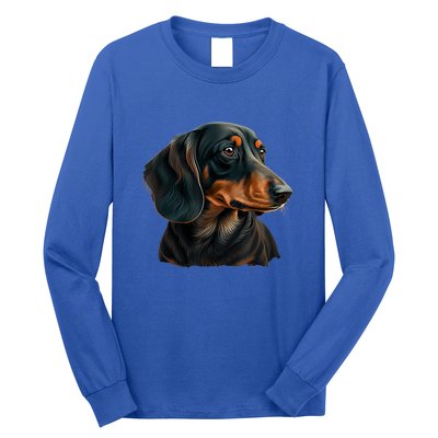 Funny Dachshund Cute Weiner Dog Gift Long Sleeve Shirt