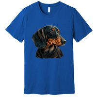 Funny Dachshund Cute Weiner Dog Gift Premium T-Shirt