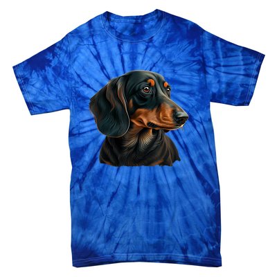 Funny Dachshund Cute Weiner Dog Gift Tie-Dye T-Shirt