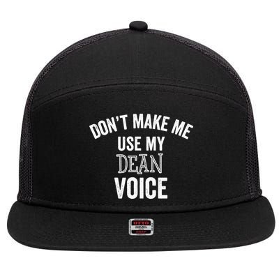 Funny Dean College University Department Promotion Gift 7 Panel Mesh Trucker Snapback Hat
