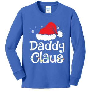 Funny Daddy Claus Christmas Funny Gift Pajamas Santa Cute Gift Kids Long Sleeve Shirt