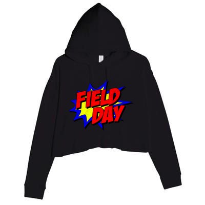 Field Day Comic Book Gift Crop Fleece Hoodie